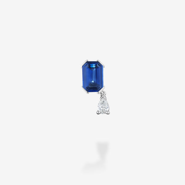 18K White Gold-Sapphire