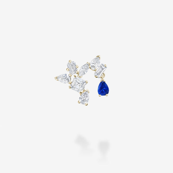 18K Yellow Gold-Sapphire