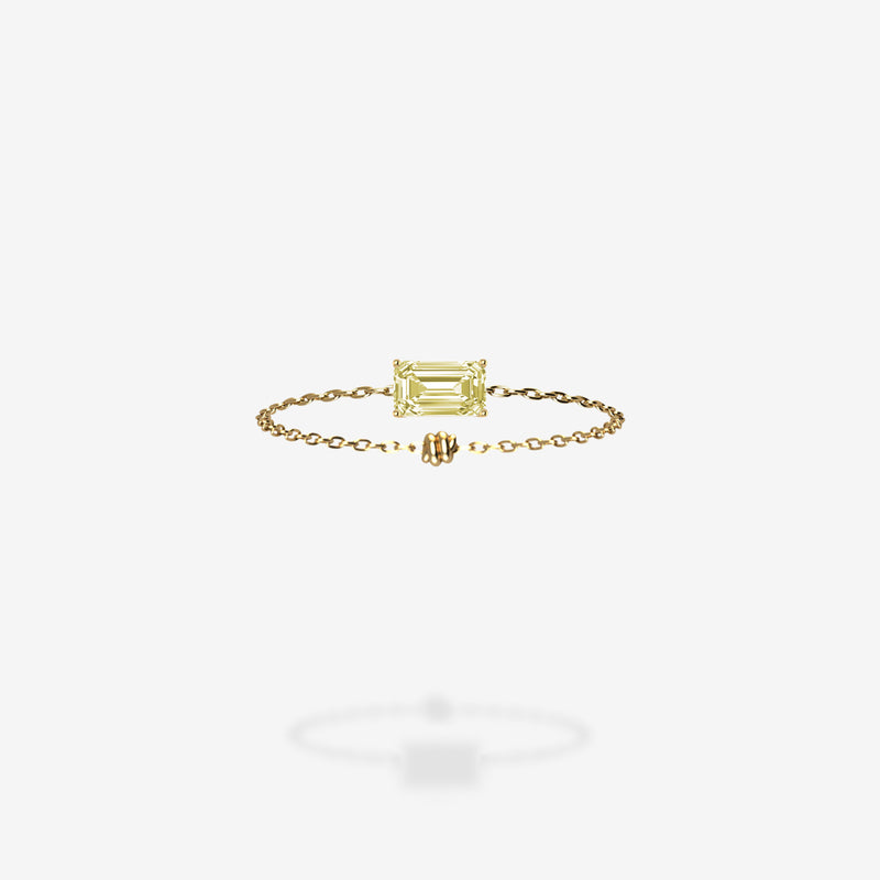 18K Yellow Gold-Emerald