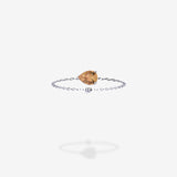 18K White Gold-Pear