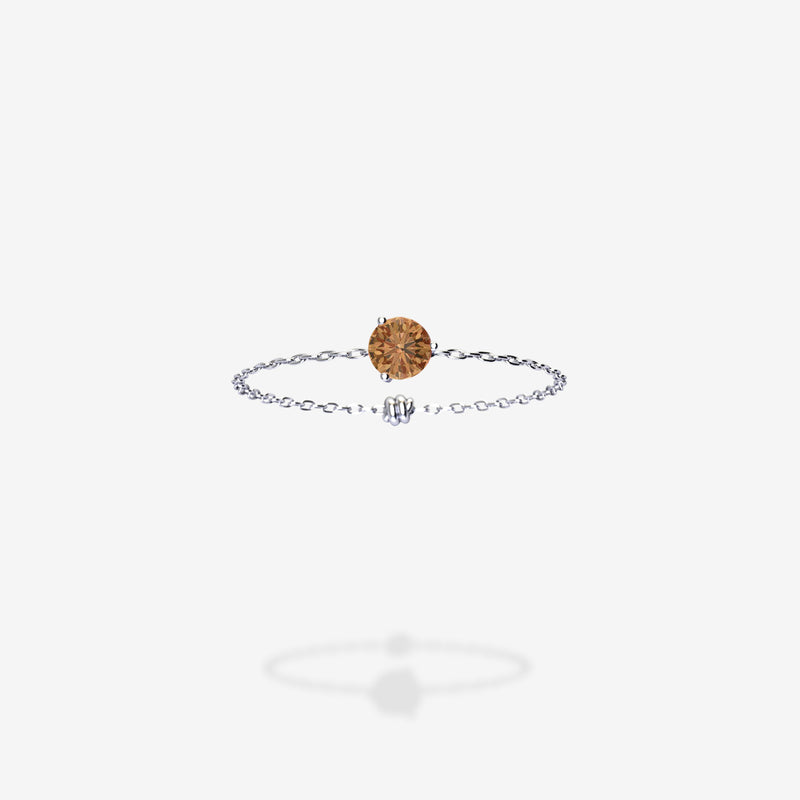 18K White Gold-Round