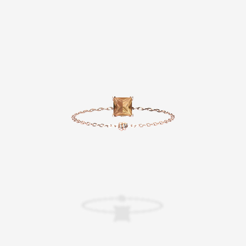 18K Rose Gold-Princess