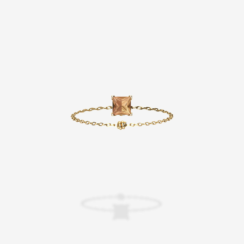 18K Yellow Gold-Princess