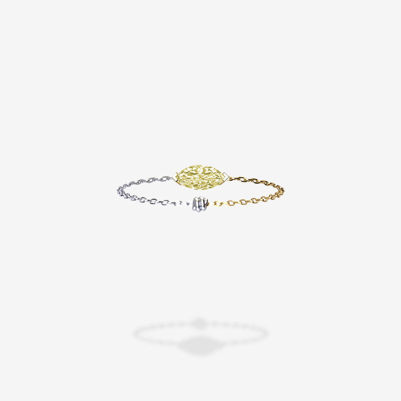 18K White/Yellow Gold-Marquee