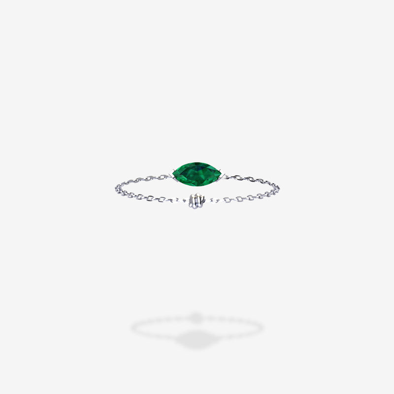 18K White Gold-Marquee