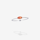 Cattina Ring - Orange Sapphire
