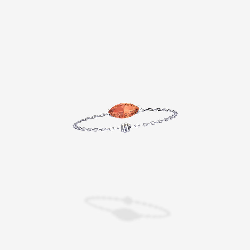 Cattina Ring - Orange Sapphire