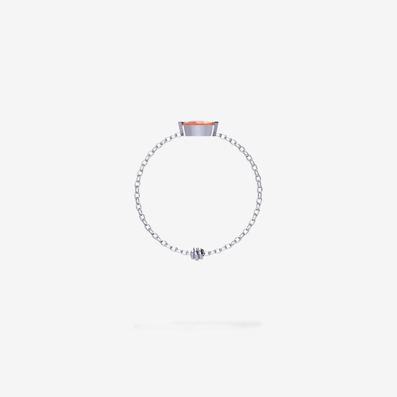 Cattina Ring - Orange Sapphire