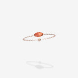 Cattina Ring - Orange Sapphire