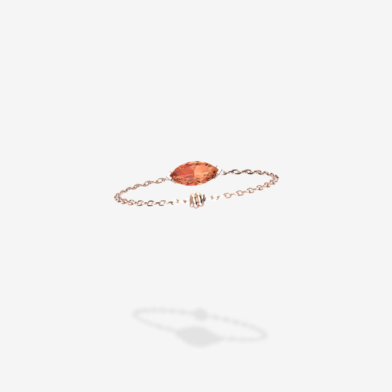 Cattina Ring - Orange Sapphire