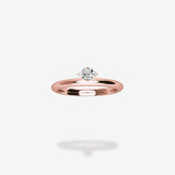 18K Rose Gold-Elongated Hexagon