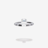 18K White Gold-Emerald Cut