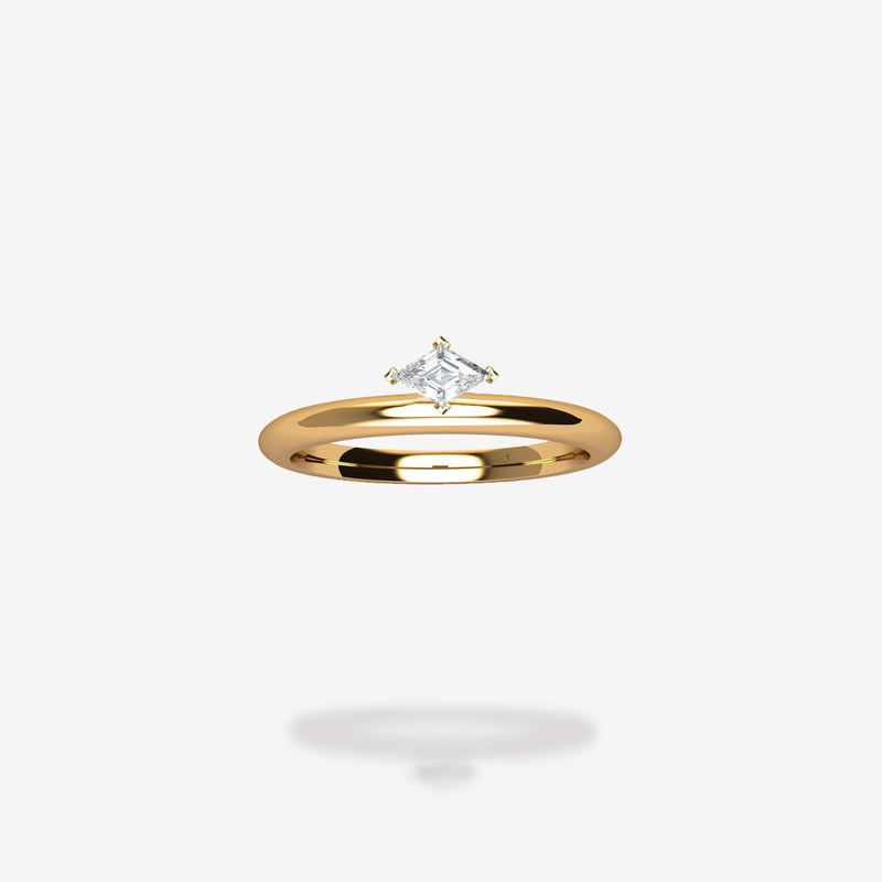 18K Yellow Gold-Lozenge