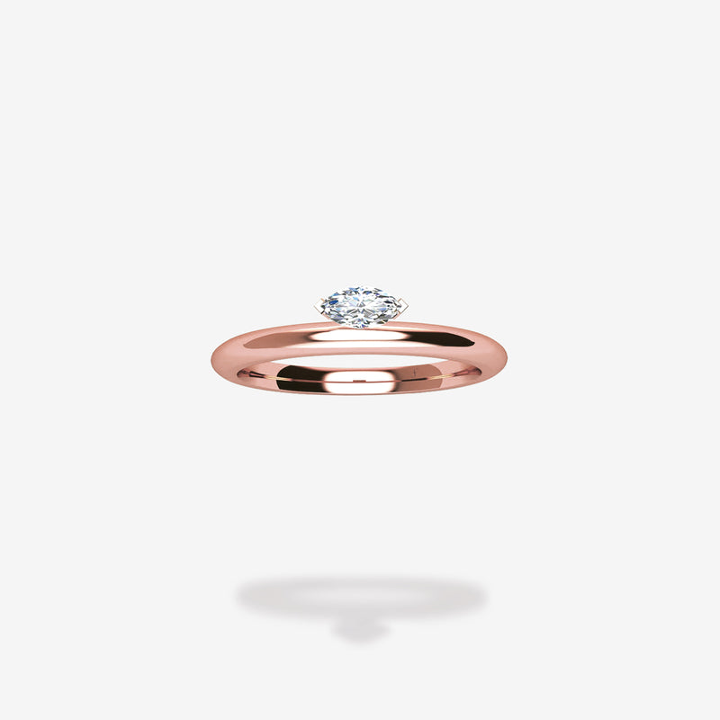18K Rose Gold-Marquee