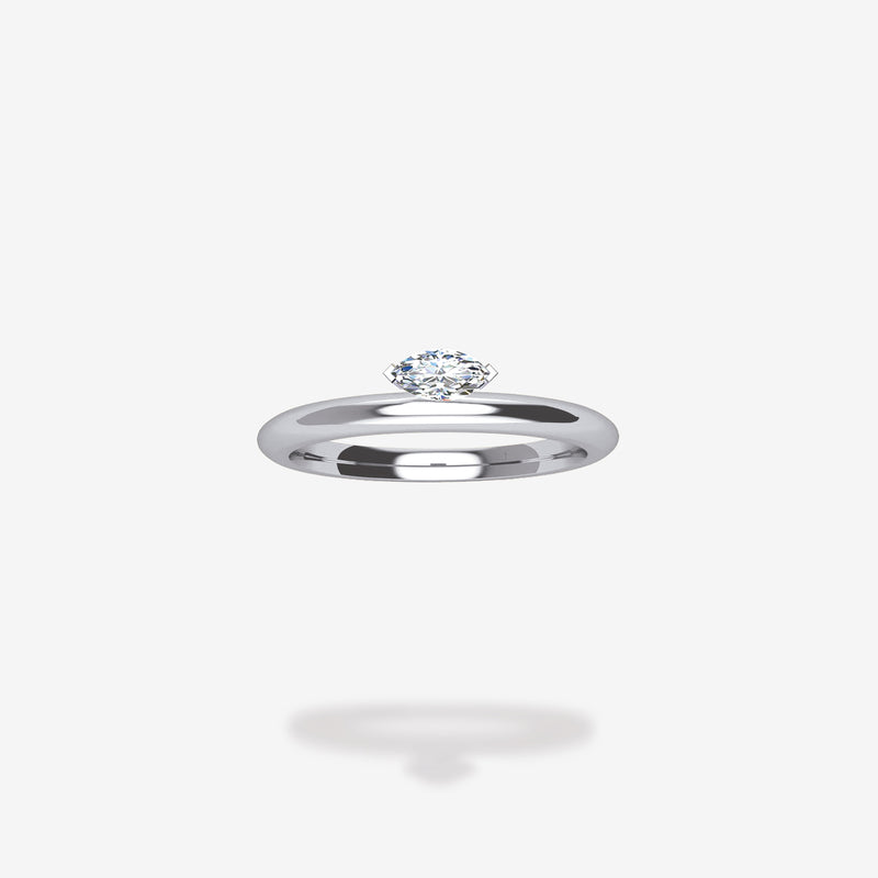 18K White Gold-Marquee