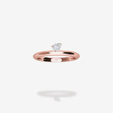 18K Rose Gold-Pear
