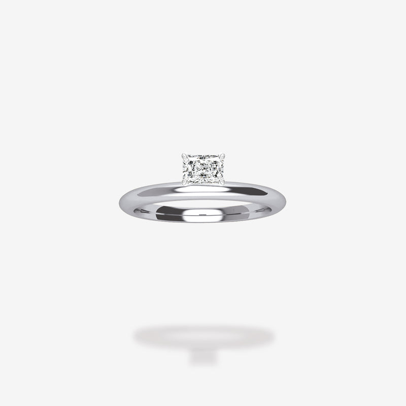 18K White Gold-Radiant