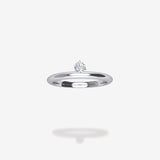 18K White Gold-Round