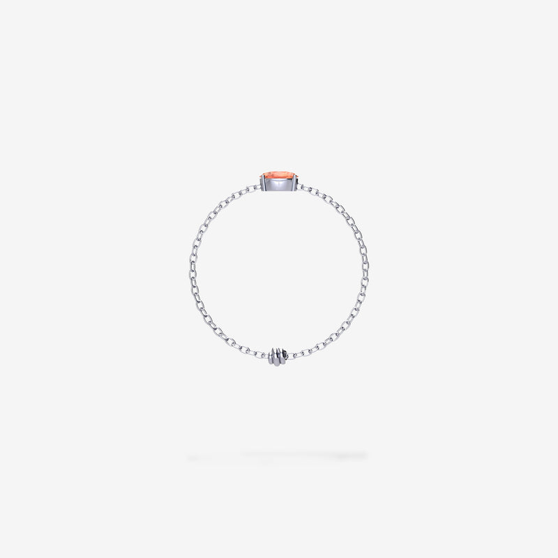 Cattina Ring - Orange Sapphire