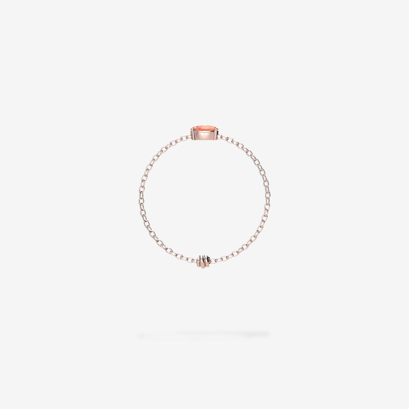 Cattina Ring - Orange Sapphire