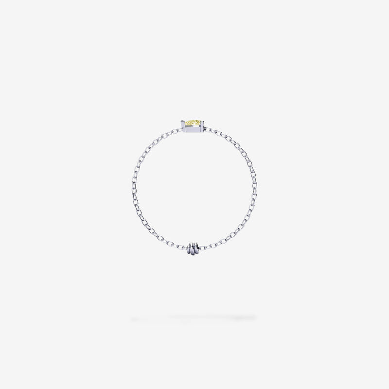 Cattina Ring - Canary Diamond