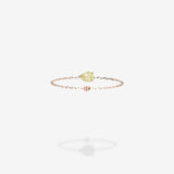 18K Rose Gold-Pear