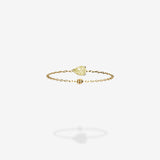 18K Yellow Gold-Pear