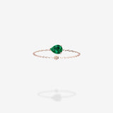 18K Rose Gold-Pear