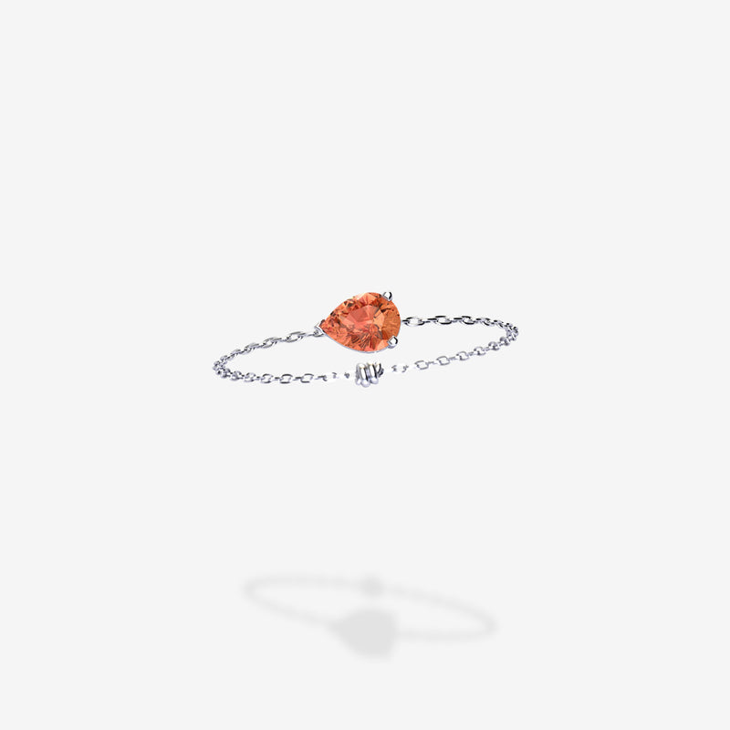 Cattina Ring - Orange Sapphire