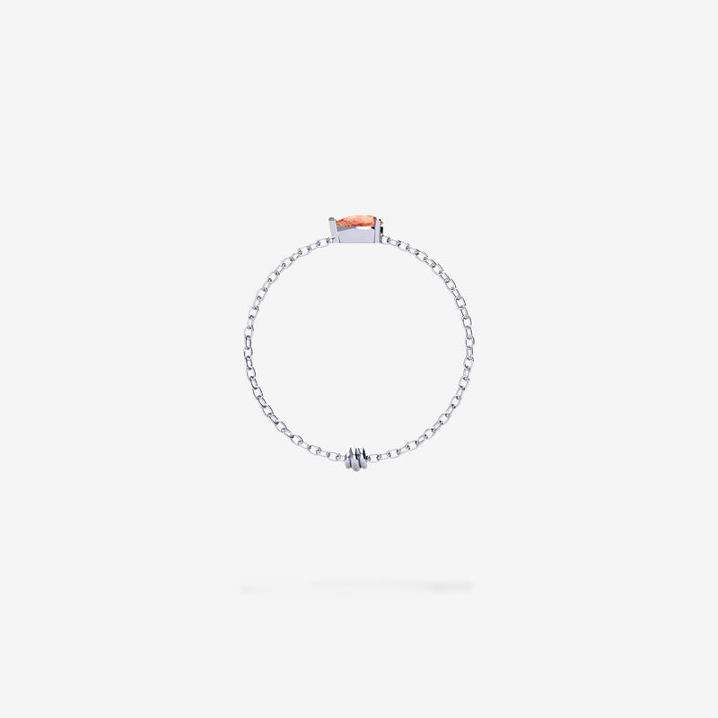 Cattina Ring - Orange Sapphire