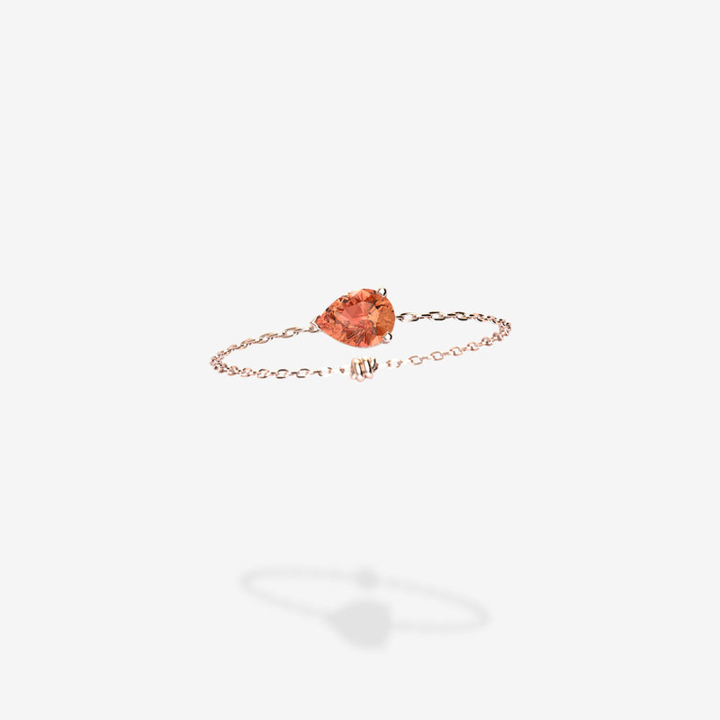 Cattina Ring - Orange Sapphire