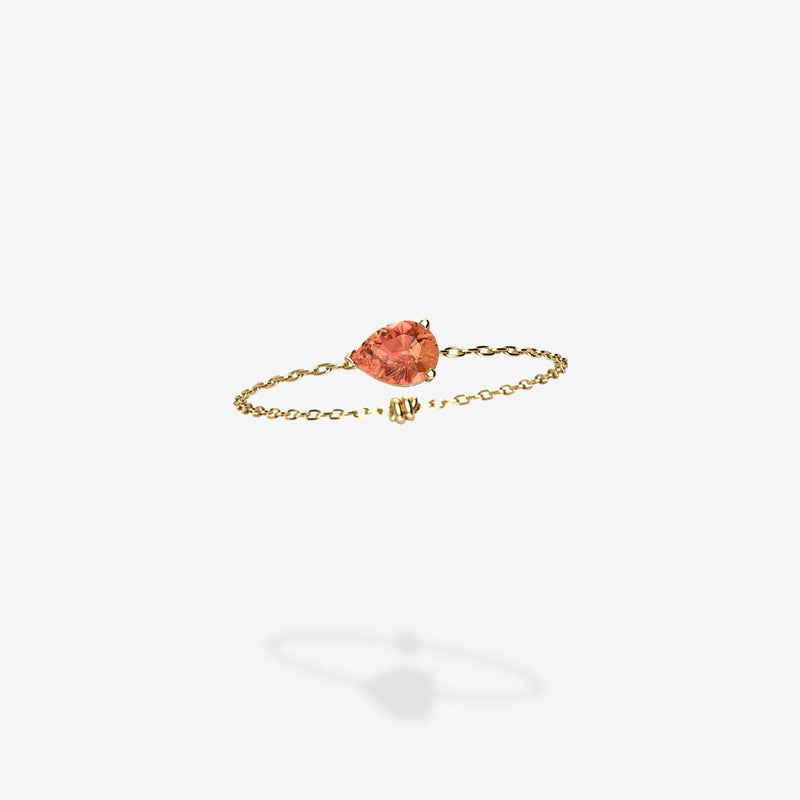 Cattina Ring - Orange Sapphire