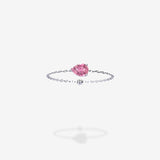 18K White Gold-Pear