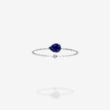18K White Gold-Pear