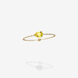 Cattina Ring - Yellow Sapphire