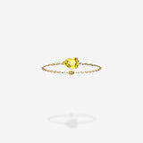 18K Yellow Gold-Pear