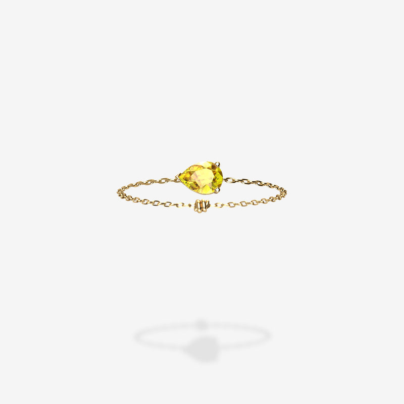 18K Yellow Gold-Pear