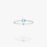 18K White Gold-Round