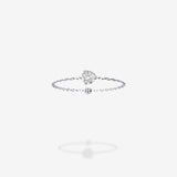 18K White Gold-Round