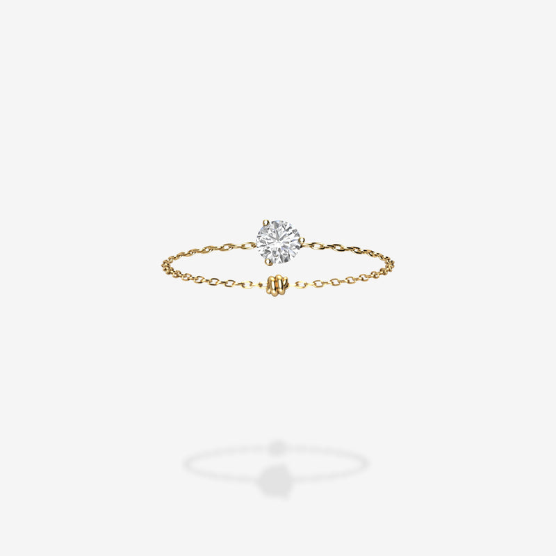 18K Yellow Gold-Round