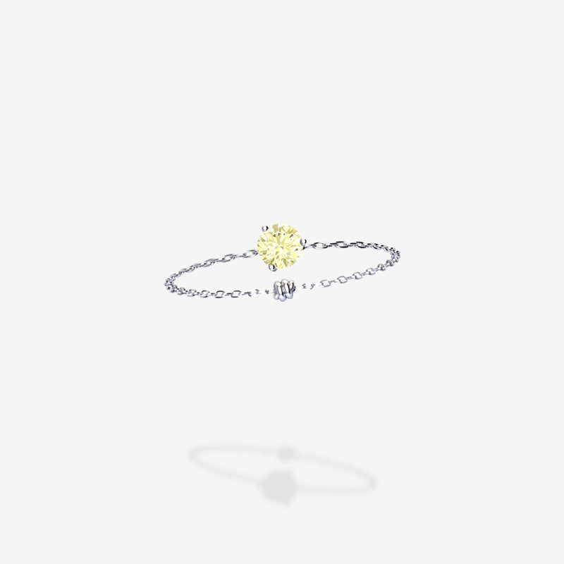 Cattina Ring - Canary Diamond
