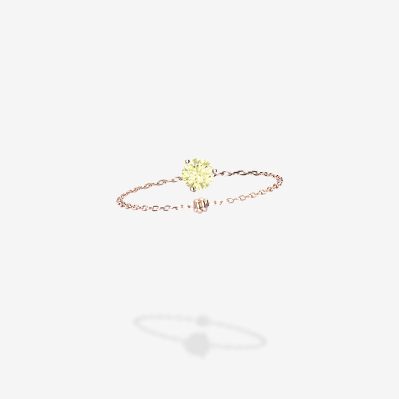 Cattina Ring - Canary Diamond