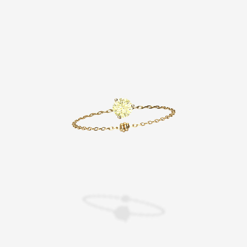 Cattina Ring - Canary Diamond