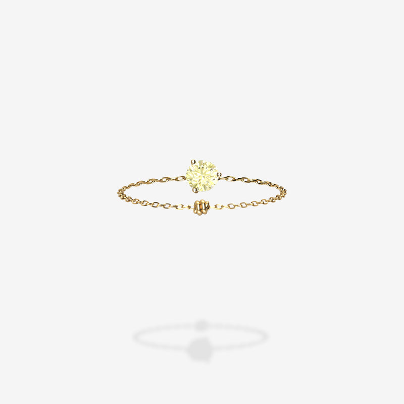 18K Yellow Gold-Round