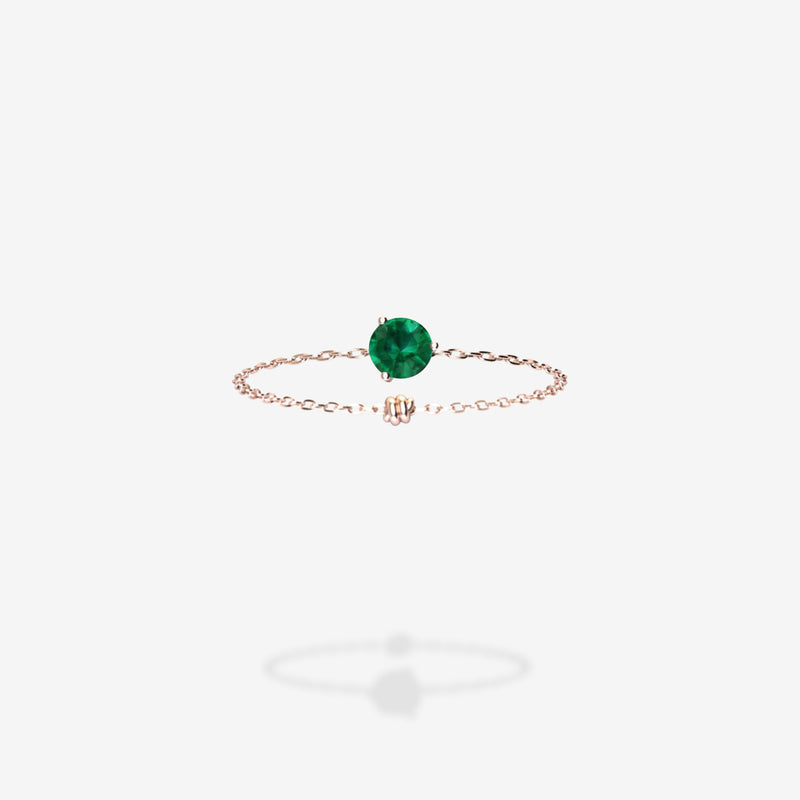 18K Rose Gold-Round