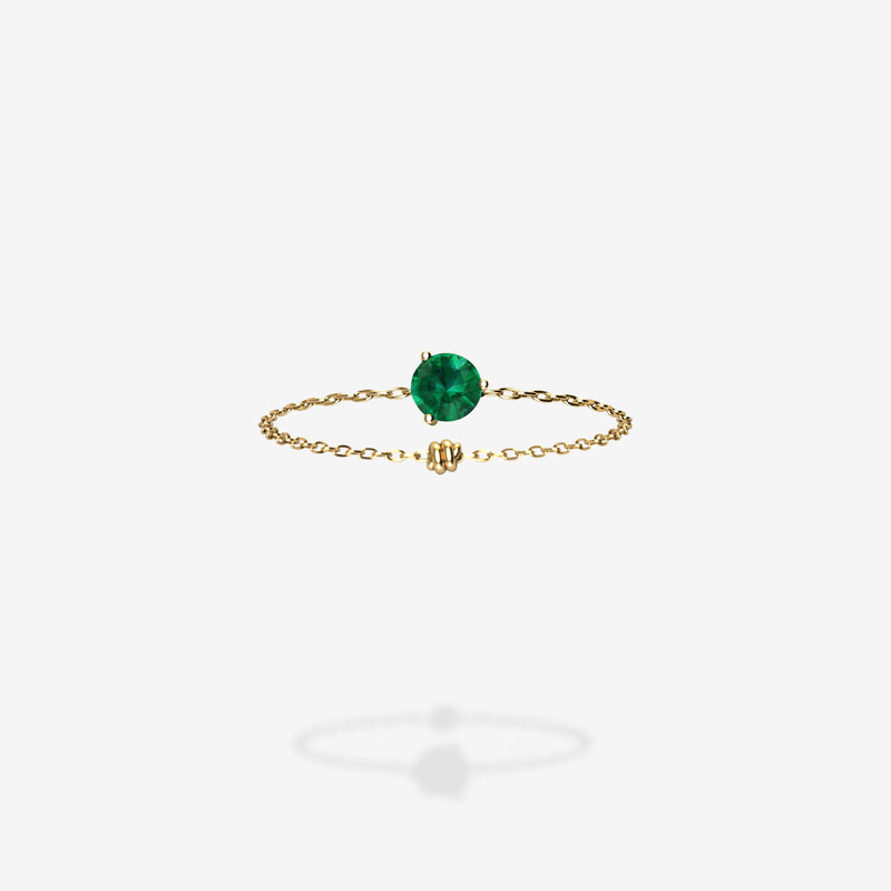 18K Yellow Gold-Round
