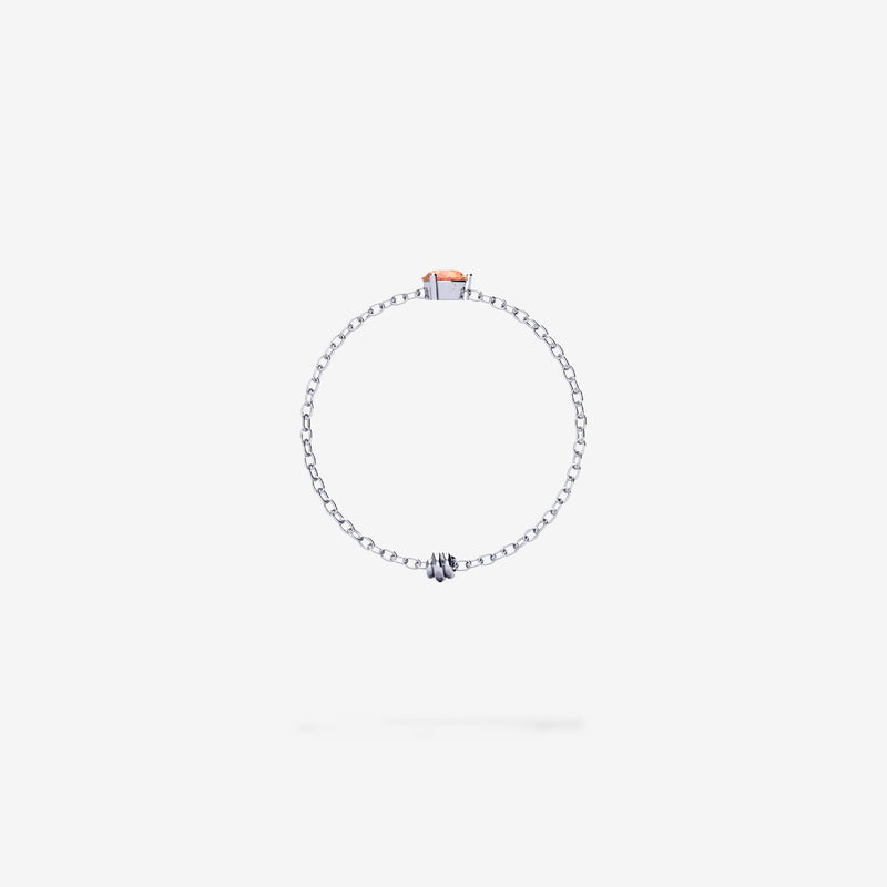 Cattina Ring - Orange Sapphire