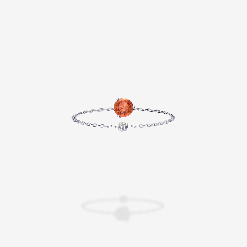 18K White Gold-Round