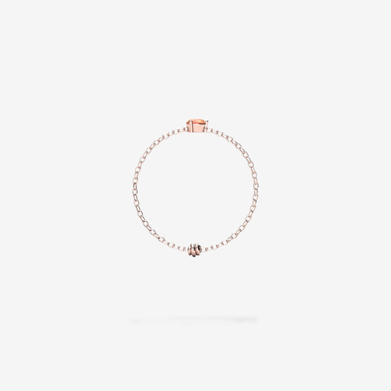 Cattina Ring - Orange Sapphire