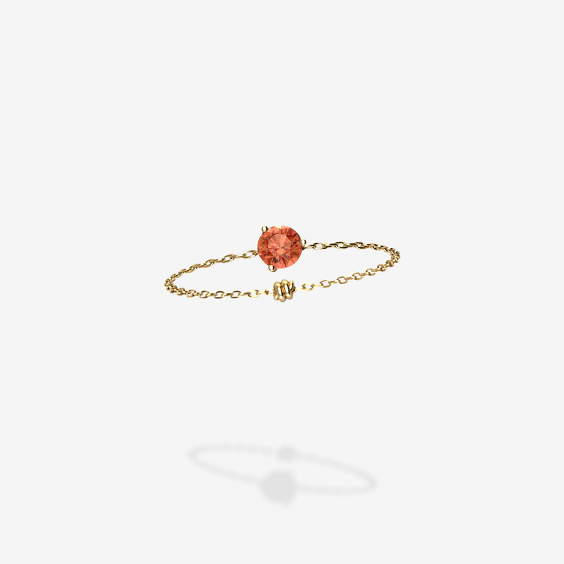 Cattina Ring - Orange Sapphire
